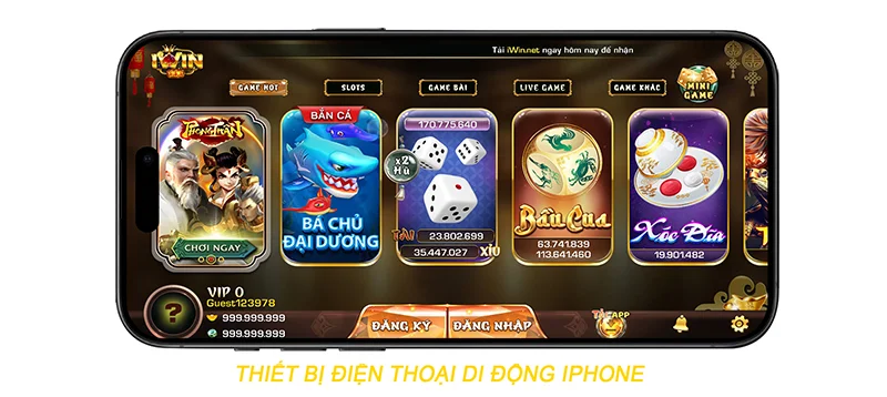 iWin chạy trên điện thoại iphone