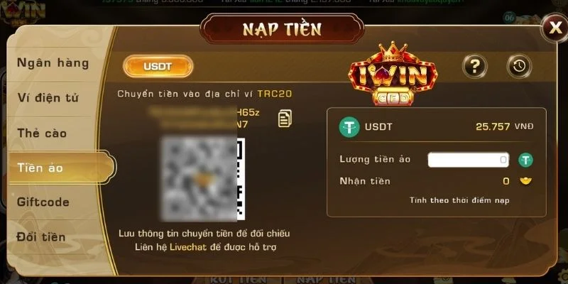 nạp tiền iWin