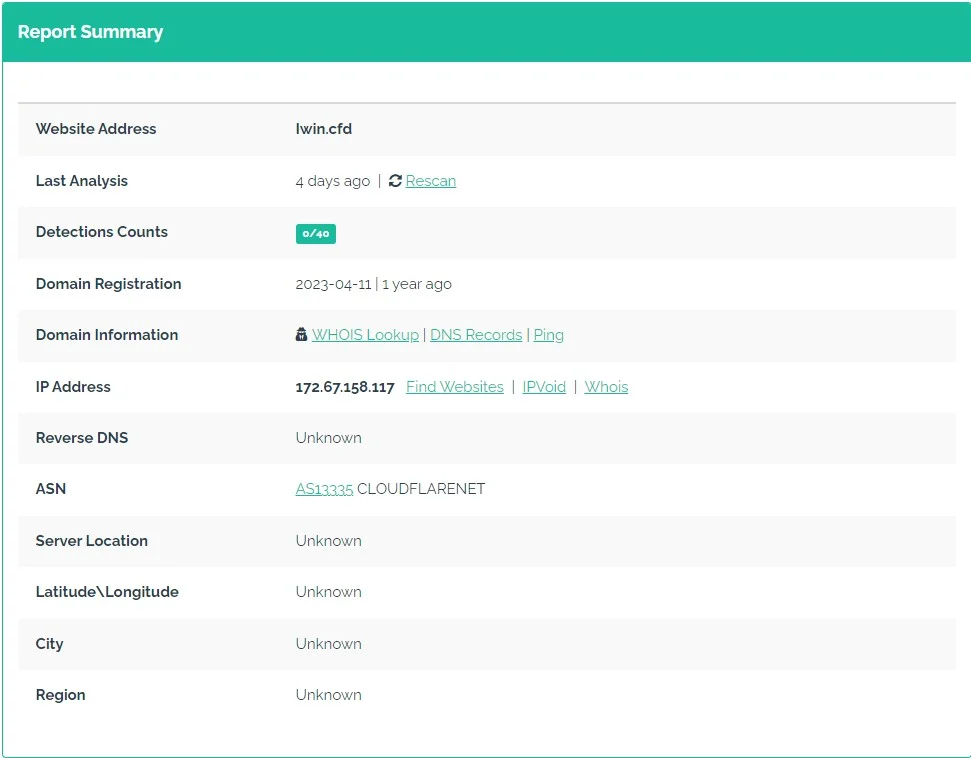 Không thể tìm được máy chủ iwin nằm đâu